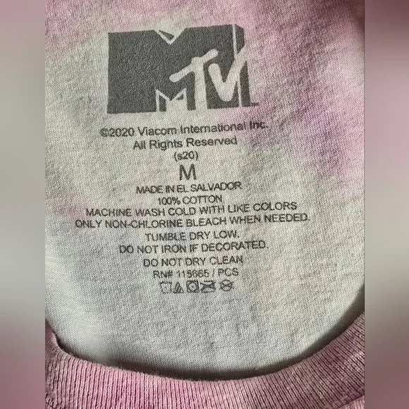 🥳 3/$30 M TV Retro Style Tye Dye T shirt Size M - Picture 4 of 5